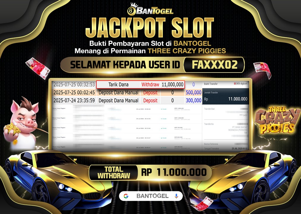 BUKTI JACKPOT LUNAS BANTOGEL