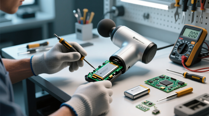 Ремонт аккумулятора в портативном массажере