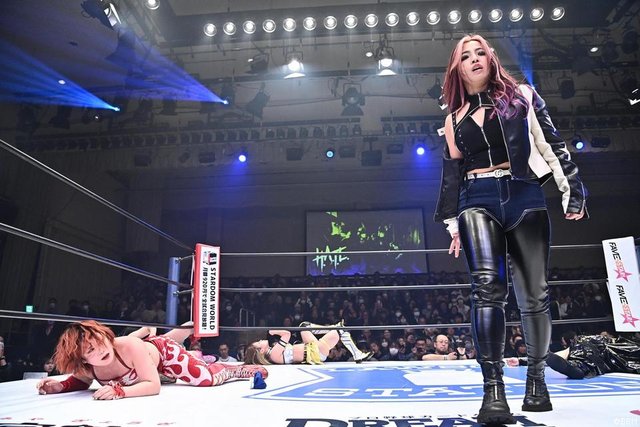 Photo from STARDOM of Mina Shirakawa making her return