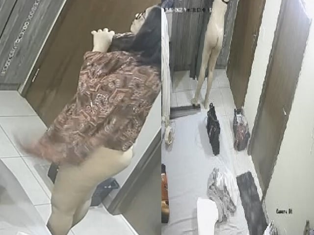 Hidden cam sex with MILF changing clothing