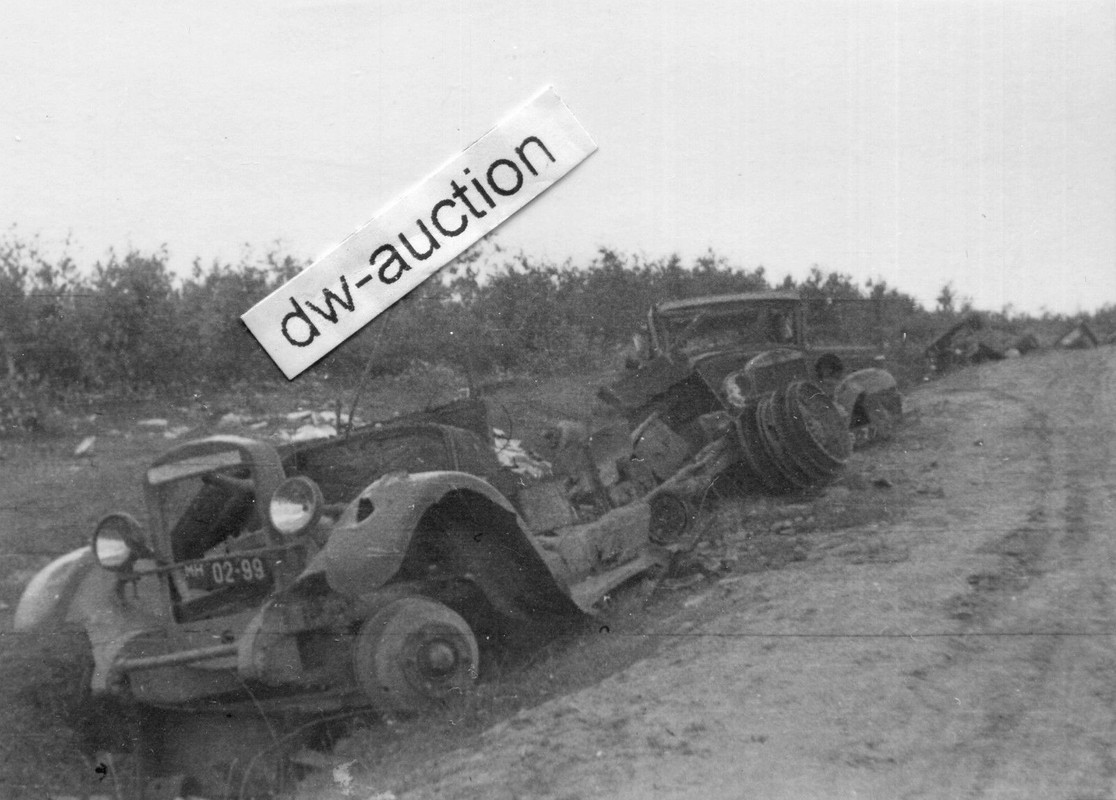 zerstörte Fahrzeuge