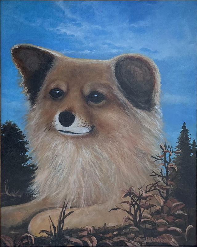 dog painting