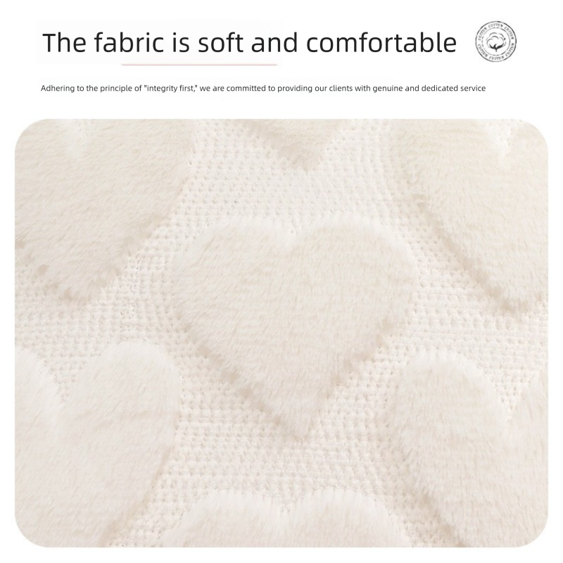 2-PCS Red Romantic Heart-Shaped Tufted Pillow Covers Soft Plush 45x45cm Decorative Cushion Cases for Valentine's Day Living Room Sofa Local Standard Fit