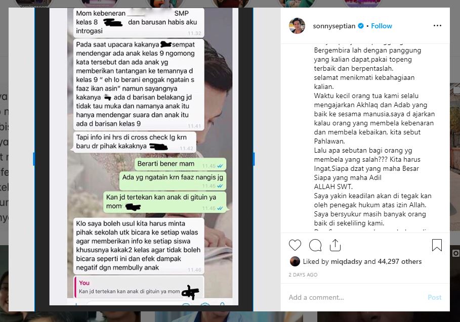 Kabar anak Fairuz yang dibully