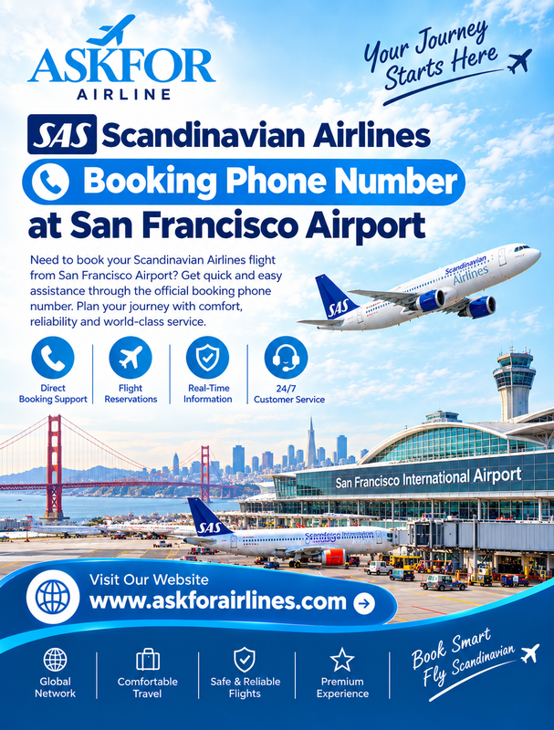 Scandinavian Airlines Booking Phone Number San Francisco Airport