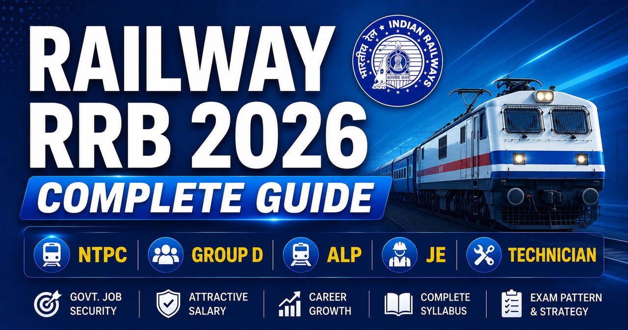 Railway RRB 2026 Complete Guide NTPC Group D ALP JE Technician Exam Pattern Syllabus and Salary