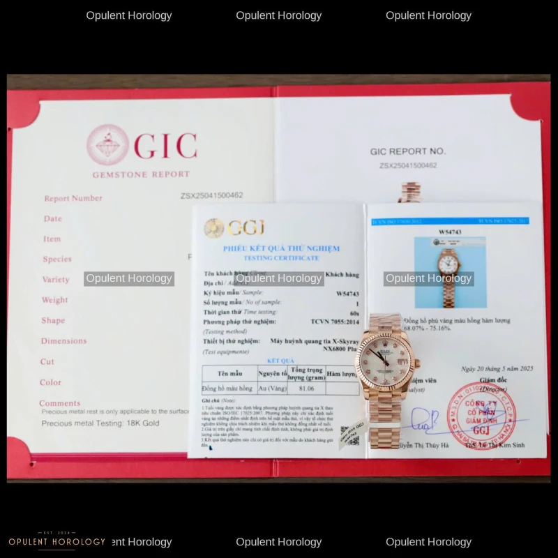 Rolex Datejust Women's Mother of Pearl Dial Rose Gold Plated 31mm Jubilee - Super Clone