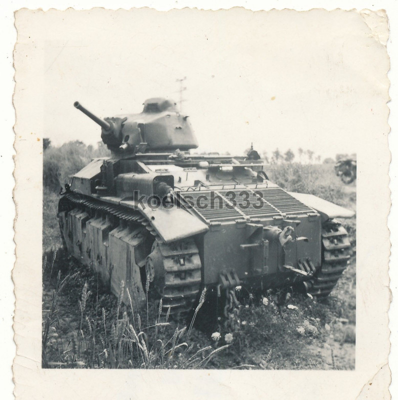 Foto französischer Char D 2 Tank Wehrmacht Beute