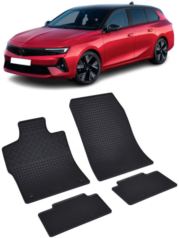 Set 4 covorase Opel Astra L Sports Tourer Phev 2024-prezent, din cauciuc 100%, compatibile cu autoturismul OPEL Astra
