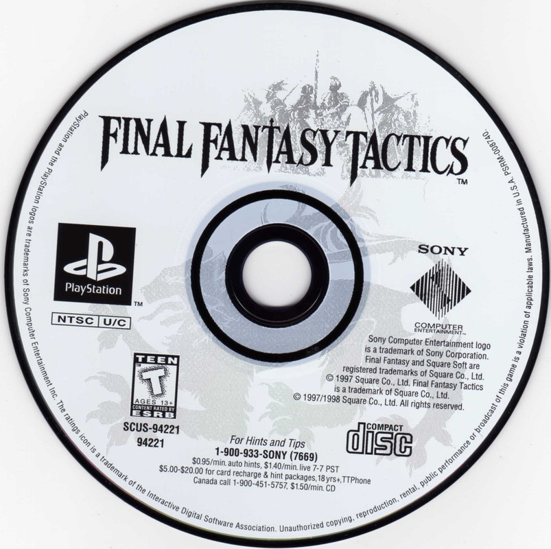 Final Fantasy Tactics (English) (CD)
