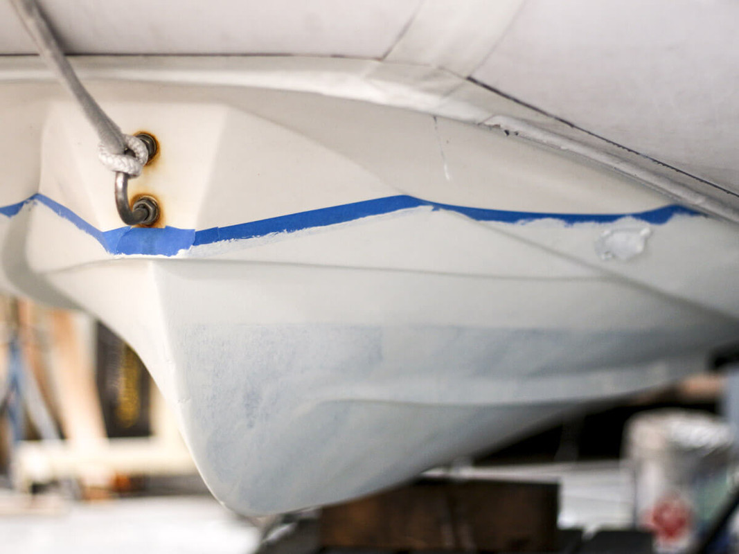 Bottom Paint on Boat Hull Bottom Paint on Boat Hull