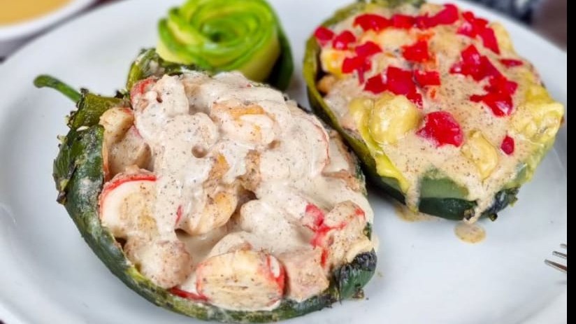 Chiles rellenos de mariscos (400g)