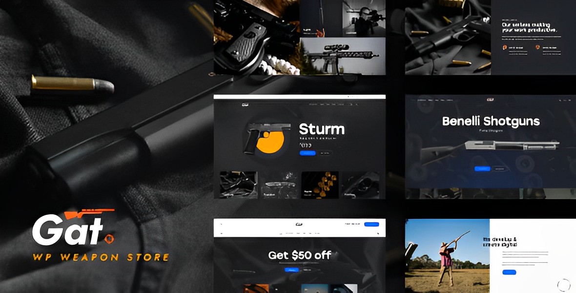 Gat – Gun & Weapon Store WordPress Theme