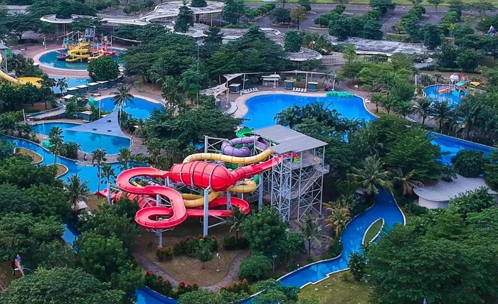 Go! Wet Waterpark, rekomendasi tempat wisata di Bekasi.