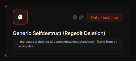 Regedit Deletion detection