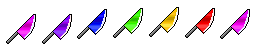 rainbow knives