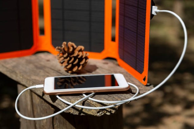 Solar-powered cell phone chargers