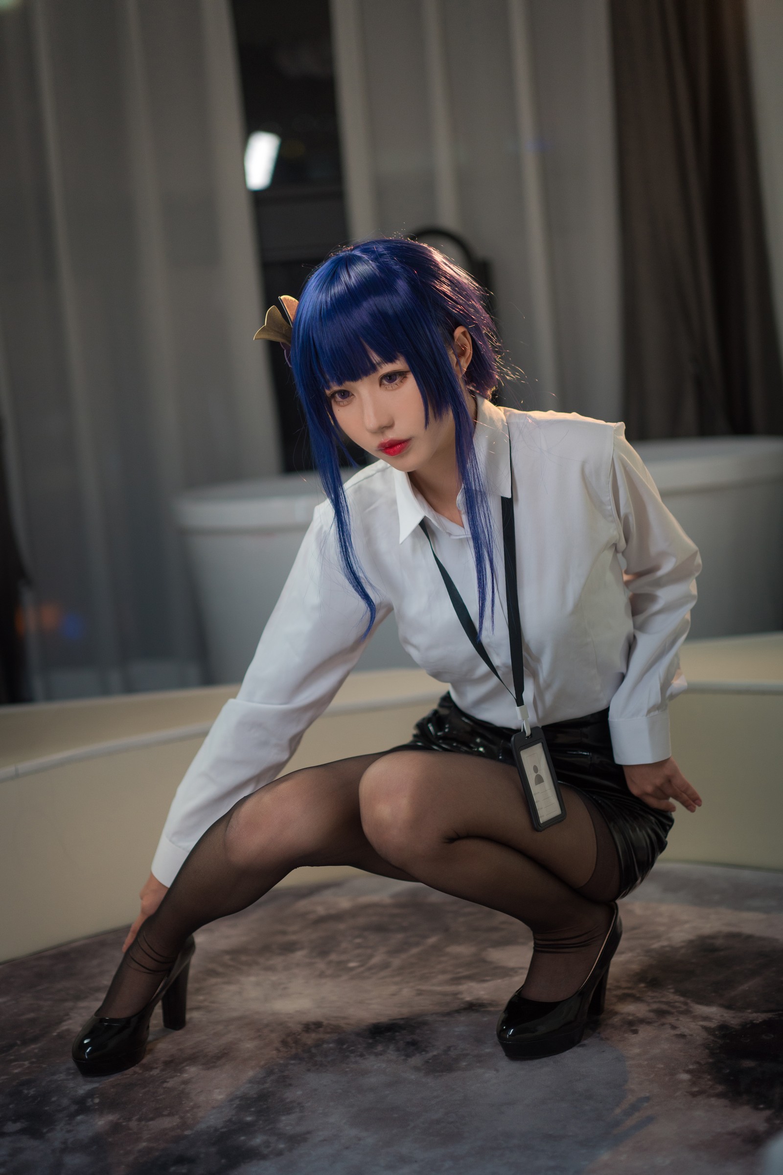 无影喵喵 雷电将军 OL Cosplay 写真｜原神人气角色高清摄影（35P｜456MB）插图9