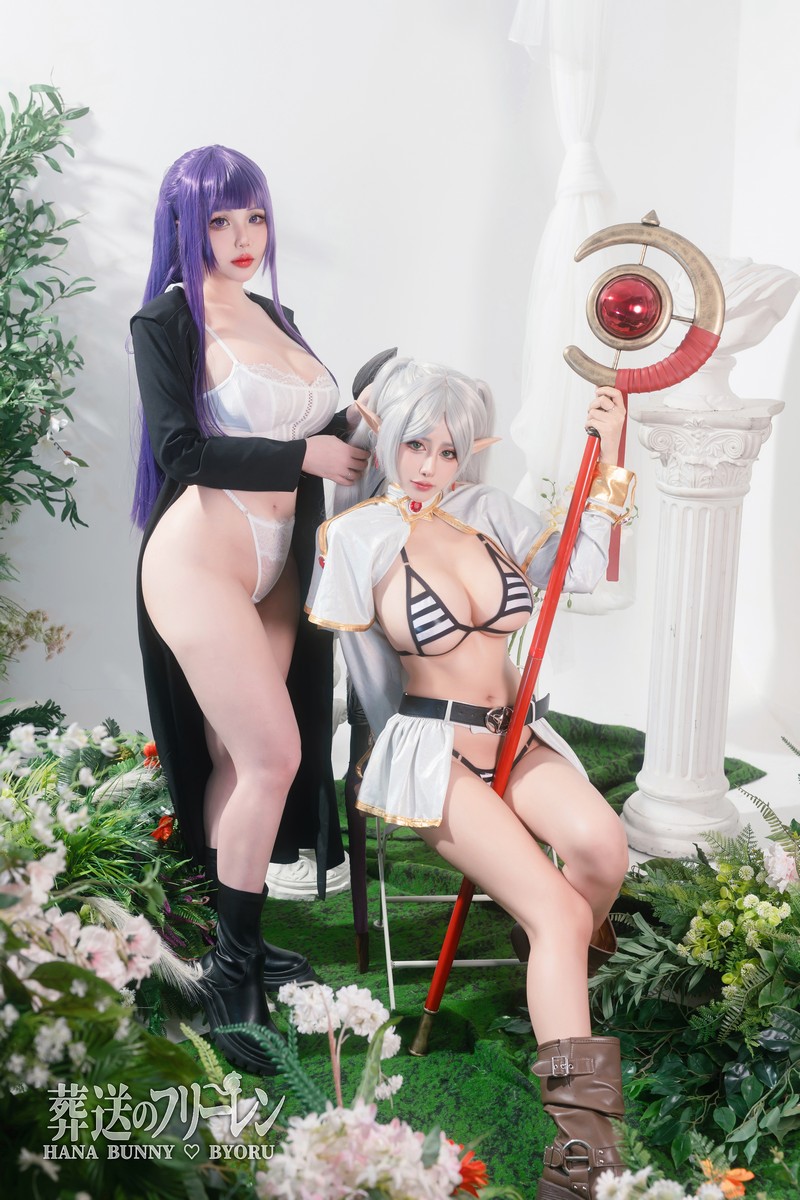 Hana Bunny 芙莉莲×菲伦 Cosplay写真｜Sousou no Frieren 高清图片合集[24P-256.1M]插图6