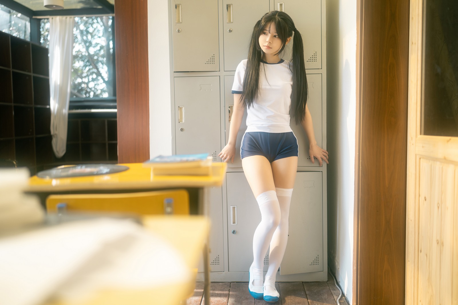 rua阮阮 春之更衣室 体操服 写真图集｜日系校园风高清摄影（47P｜469MB）插图7