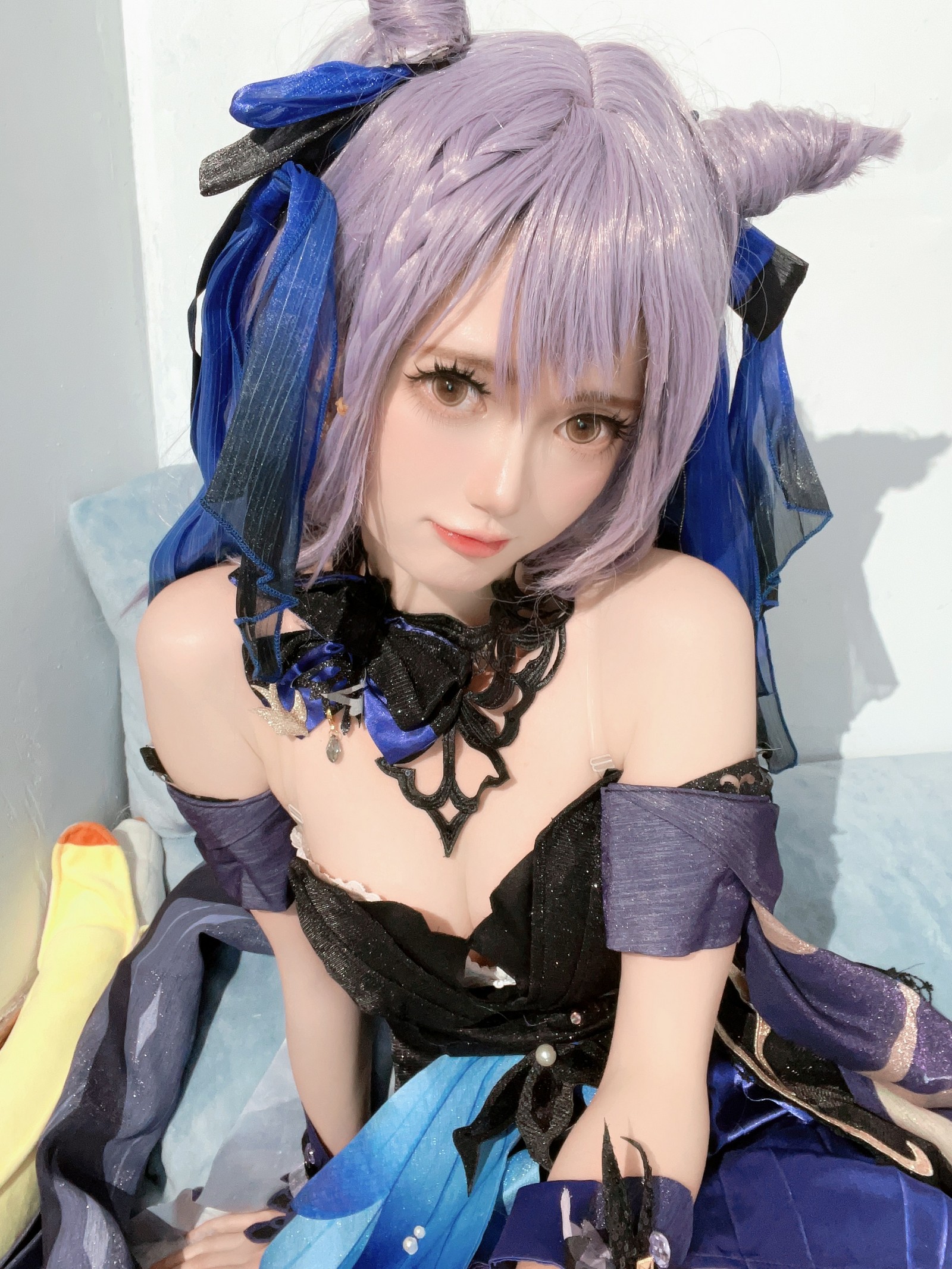 趴趴捣蛋陌 刻晴 Cosplay 写真合集｜原神人气角色 写真＋视频（92P＋1V｜677MB）插图1