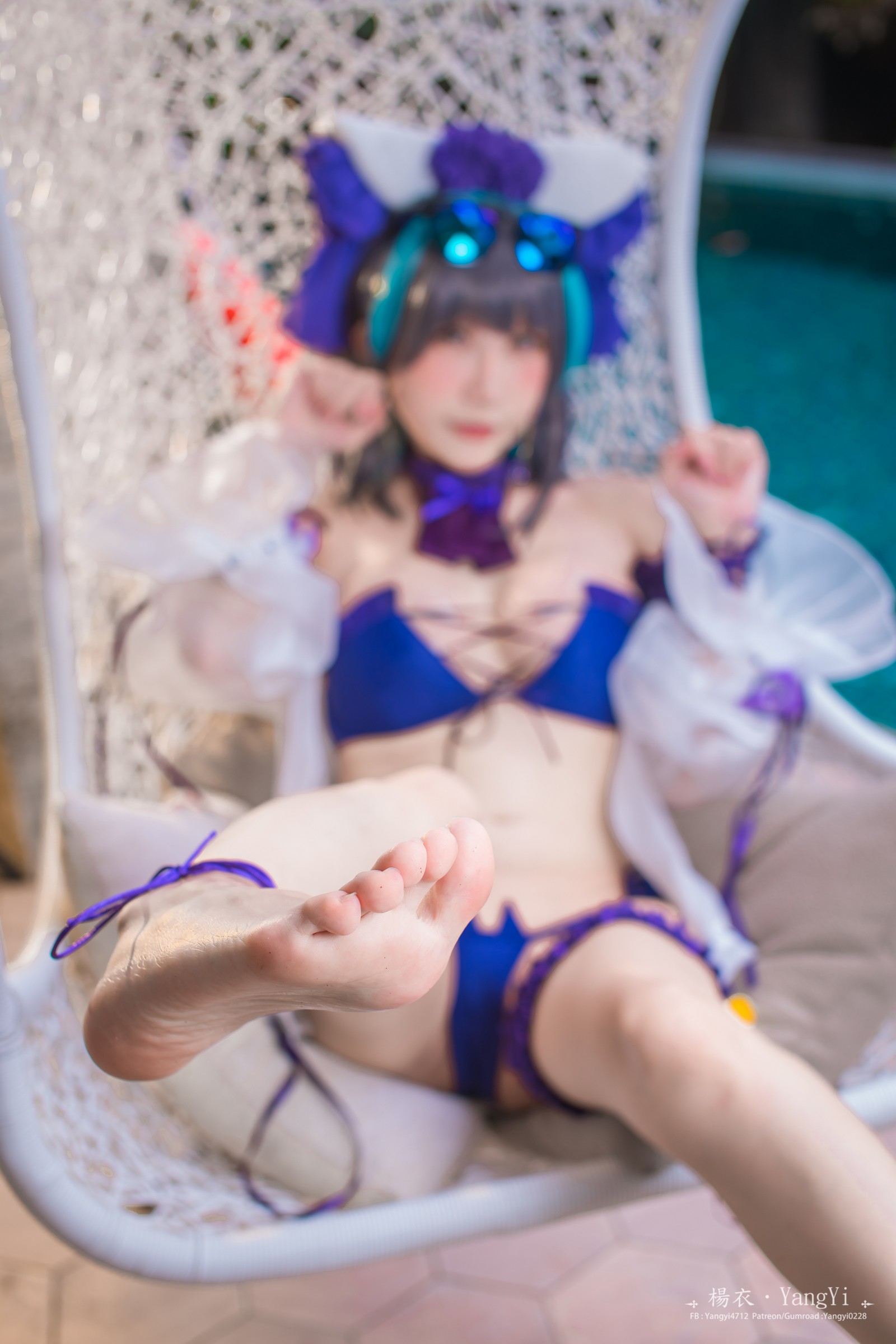 楊衣 Yangyi – 柴郡 Cheshire Cosplay 写真视频合集（55P+2V-261MB）碧蓝航线插图1