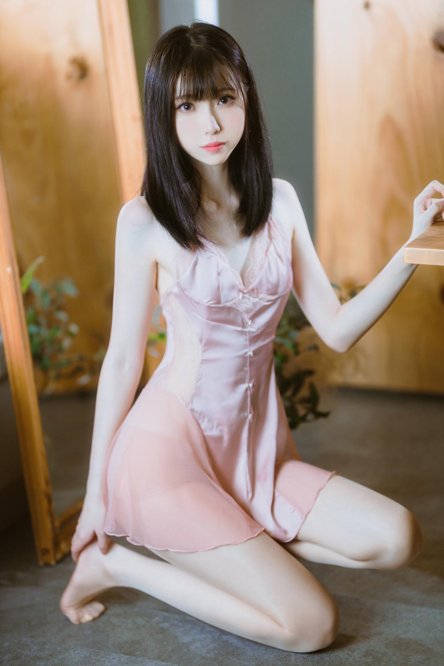 许岚LAN NO.009 半透粉纱 39