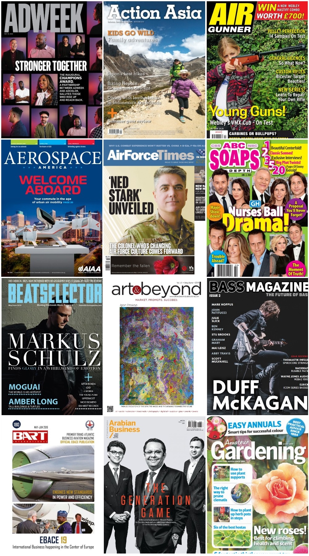 50 Assorted Magazines - May 31 2019