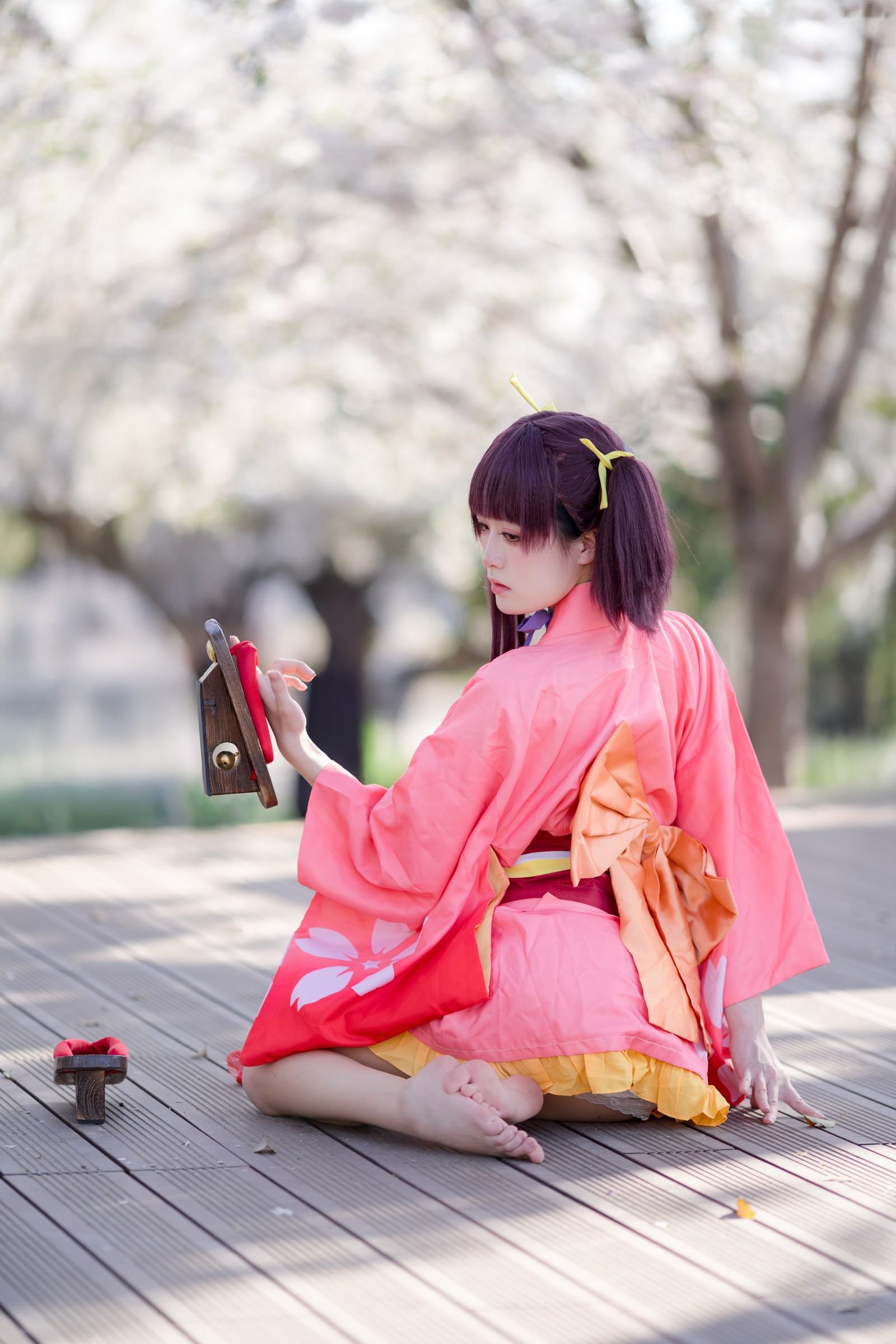 九柒喵 – 甲铁城的卡巴内瑞 无名和服 COS（34P-145M）和风主题高质写真插图