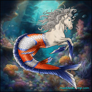 clownfish tail orange blue_splash