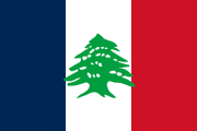 1 Piastra - Líbano / Francia, 1936 Bandera