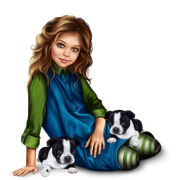 christmas_elf_girl_with_boston_terrier_puppy 50