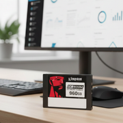 SSD Kingston DC600M Vista Frontal e Embalagem