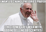 Pope angry crowd