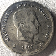 Reino de Italia. 5 Liras de 1811 M. Napoleón I. E783-D031-73-C9-4367-80-E0-EED45988-A050