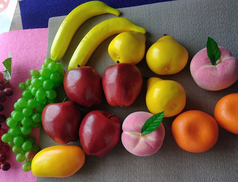 frutas artificiales realistas decorativas hogar grutero decorativos