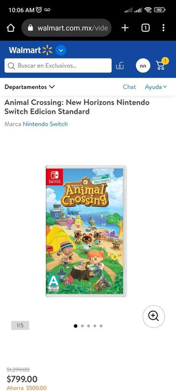 Walmart: Animal Crossing Switch 
