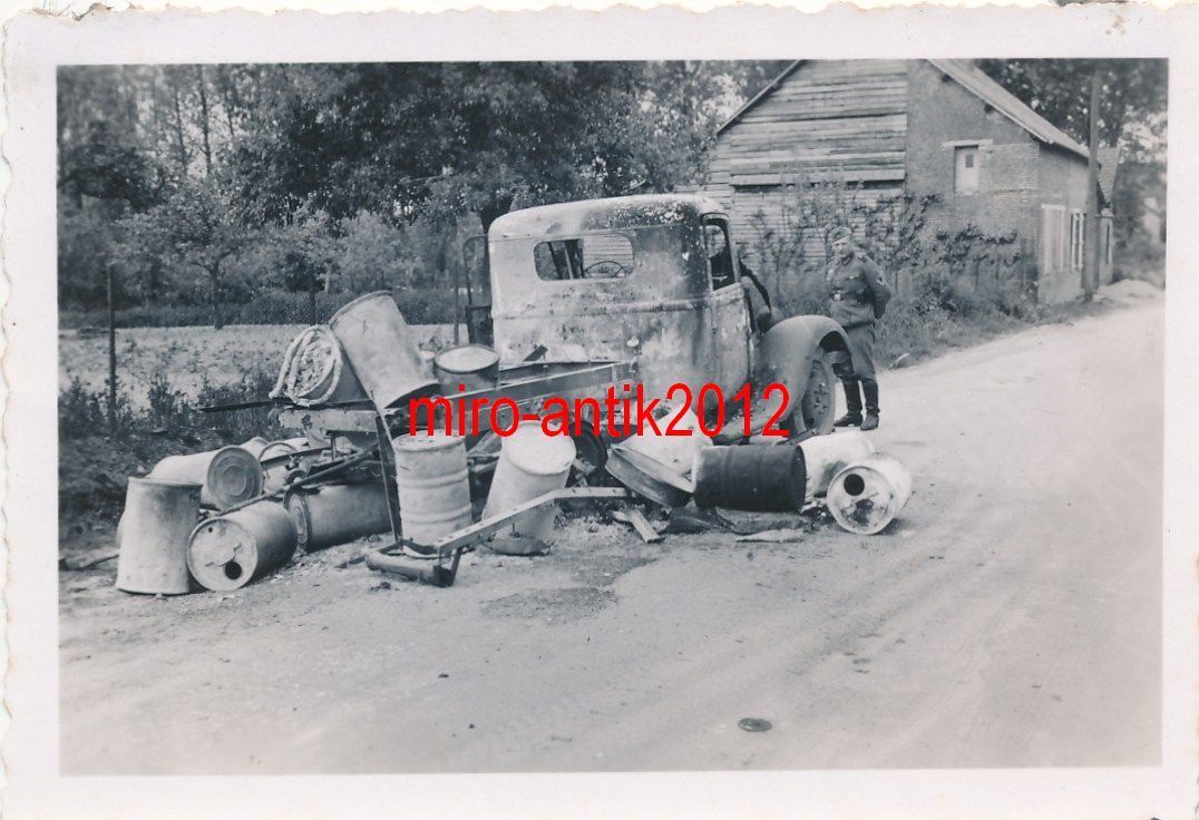 Foto, Frankreichfeldzug Rückblicke, ausgebrannte