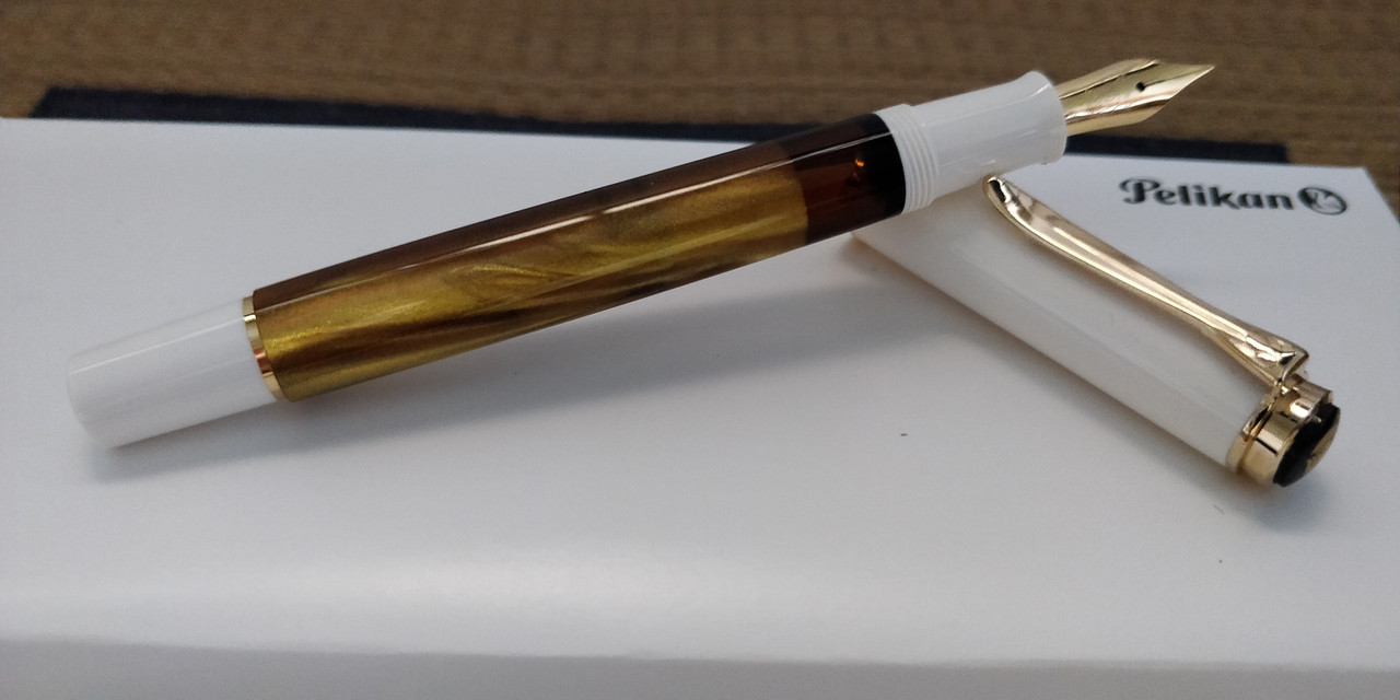 Pelikan M200 Gold Marbled Special Edition Fountain Pen 2019 (New