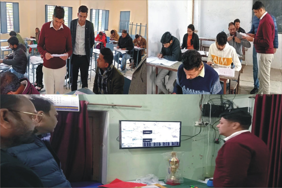 समीक्षा अधिकारी/सहायक समीक्षा अधिकारी (प्रा0)-2023 के दृष्टिगत जिलाधिकारी ने विभिन्न परीक्षा केंद्रों का किया निरीक्षण 