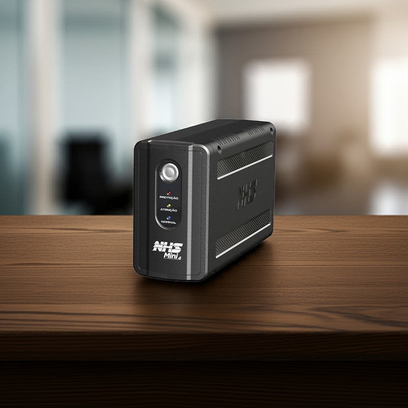 Nobreak NHS Mini 4 com seu design compacto e moderno