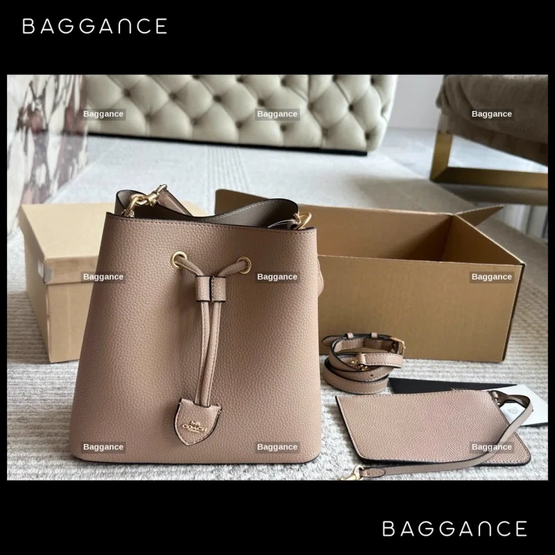 Coach Bucket Bag Brown Full Box Size 25cm (Ref: EVCAFW-043)