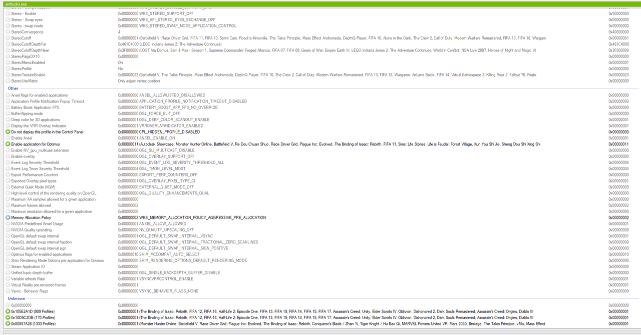 [DX11] Help regarding Nvidia Profile Inspector (NPI) - Page 447 ...