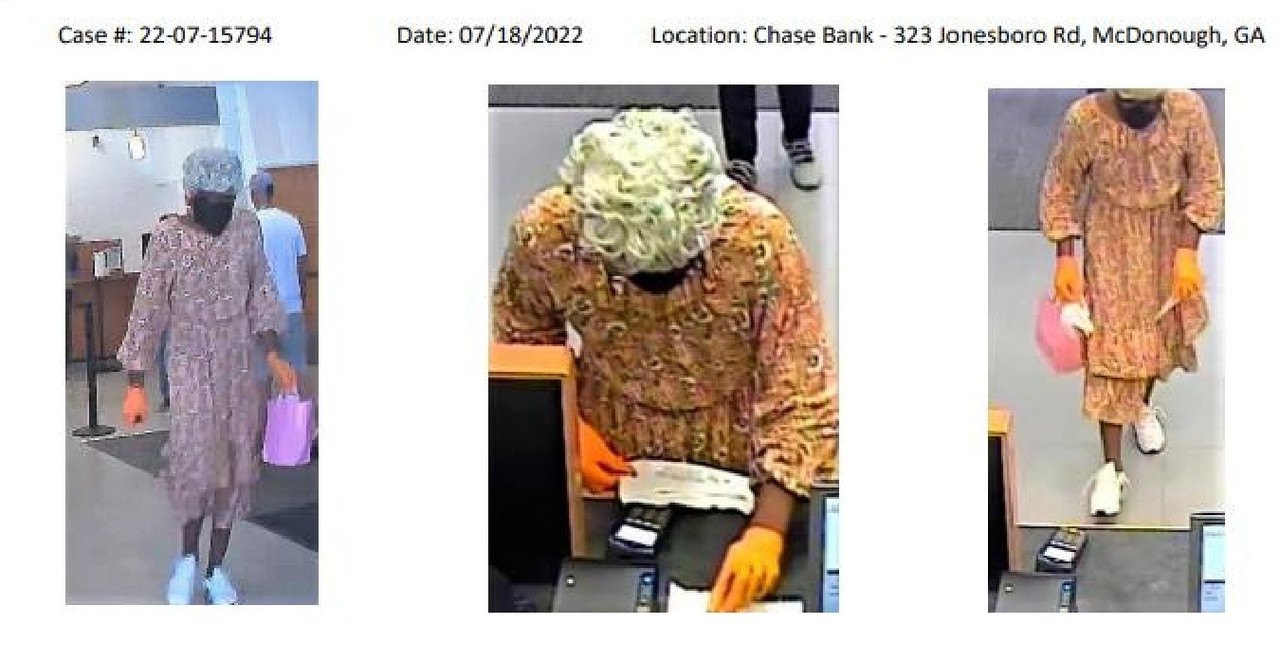 Ladrón se viste de abuelita para asaltar un banco 