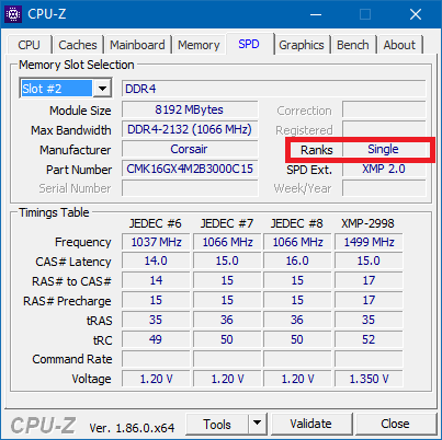 Memory rank of Vengeance LPX 2x16GB? - Memory - Corsair Community