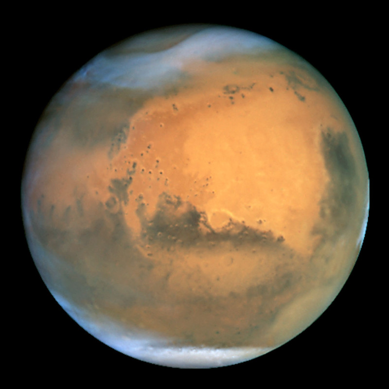 a photograph of mars