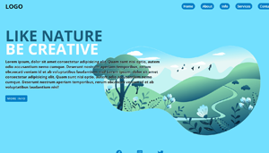 Página simples html e css