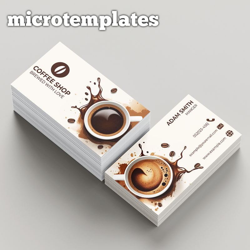 Coffee Shop Business Card Design — Stand Out with Custom Café Branding