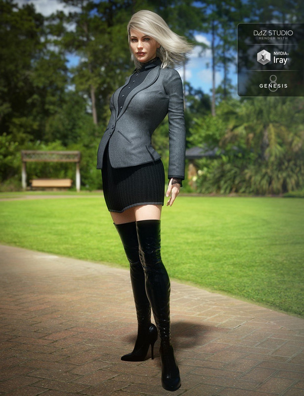 Boot Look Outfit for Genesis 3 and 8 Female(s)