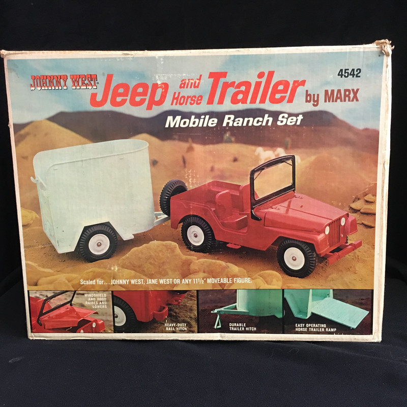 Marx Best of the West Johnny West Ranch Wagon Set with Pimped Jeep 36745981-1